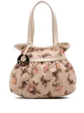 Fendi Pre-Owned 2010-2025 Mini Zucca Canvas Rose Printed Chef handbag - Brown