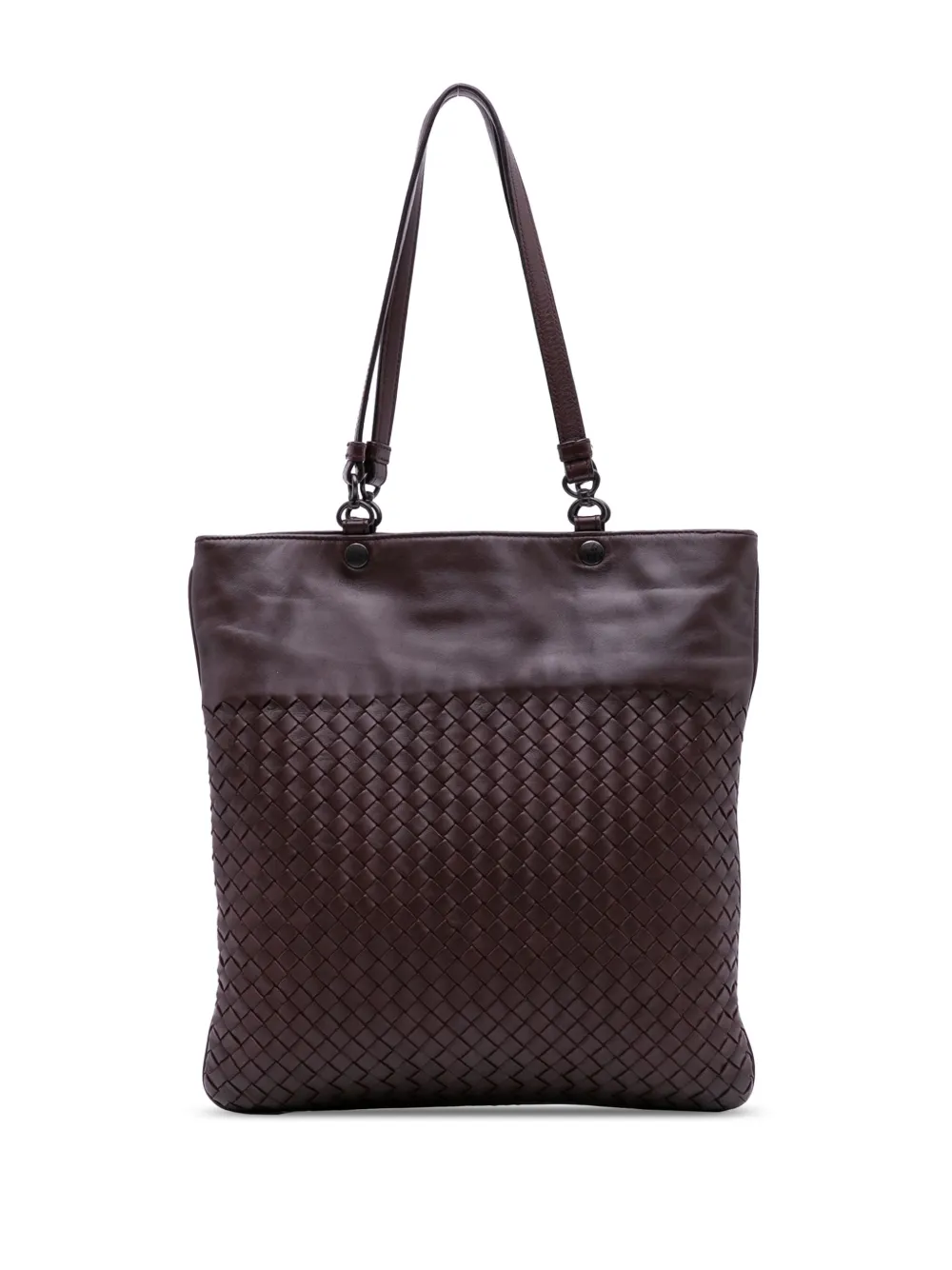 Bottega Veneta Pre-Owned 2010 Nappa Intrecciato Flat tote bag | Brown | Image 1