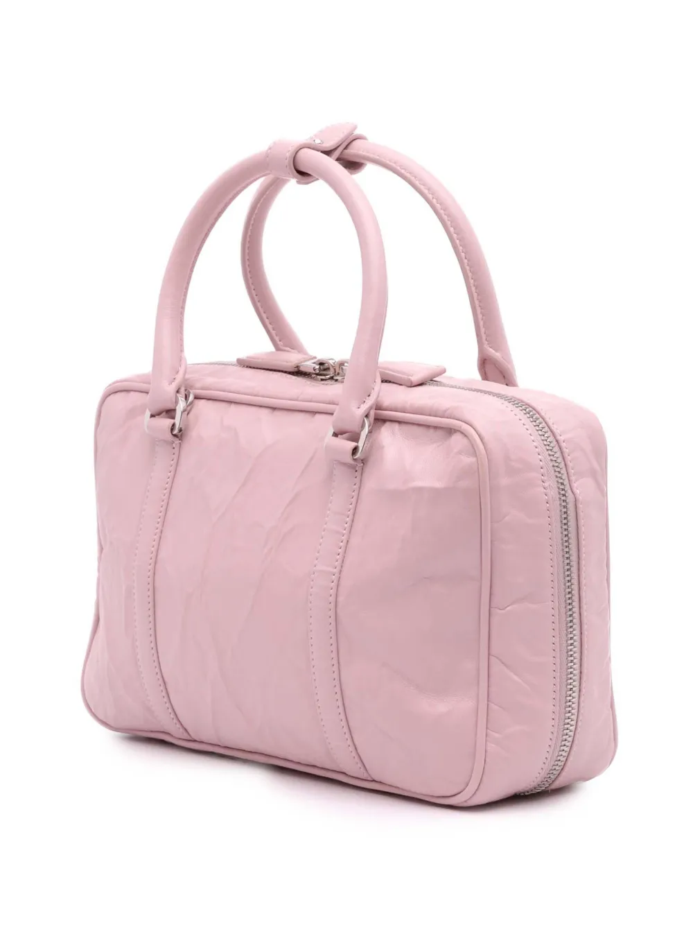 Pre-owned Prada 2019-2025 Medium Nappa Antique Re-edition 2001 Satchel In Pink