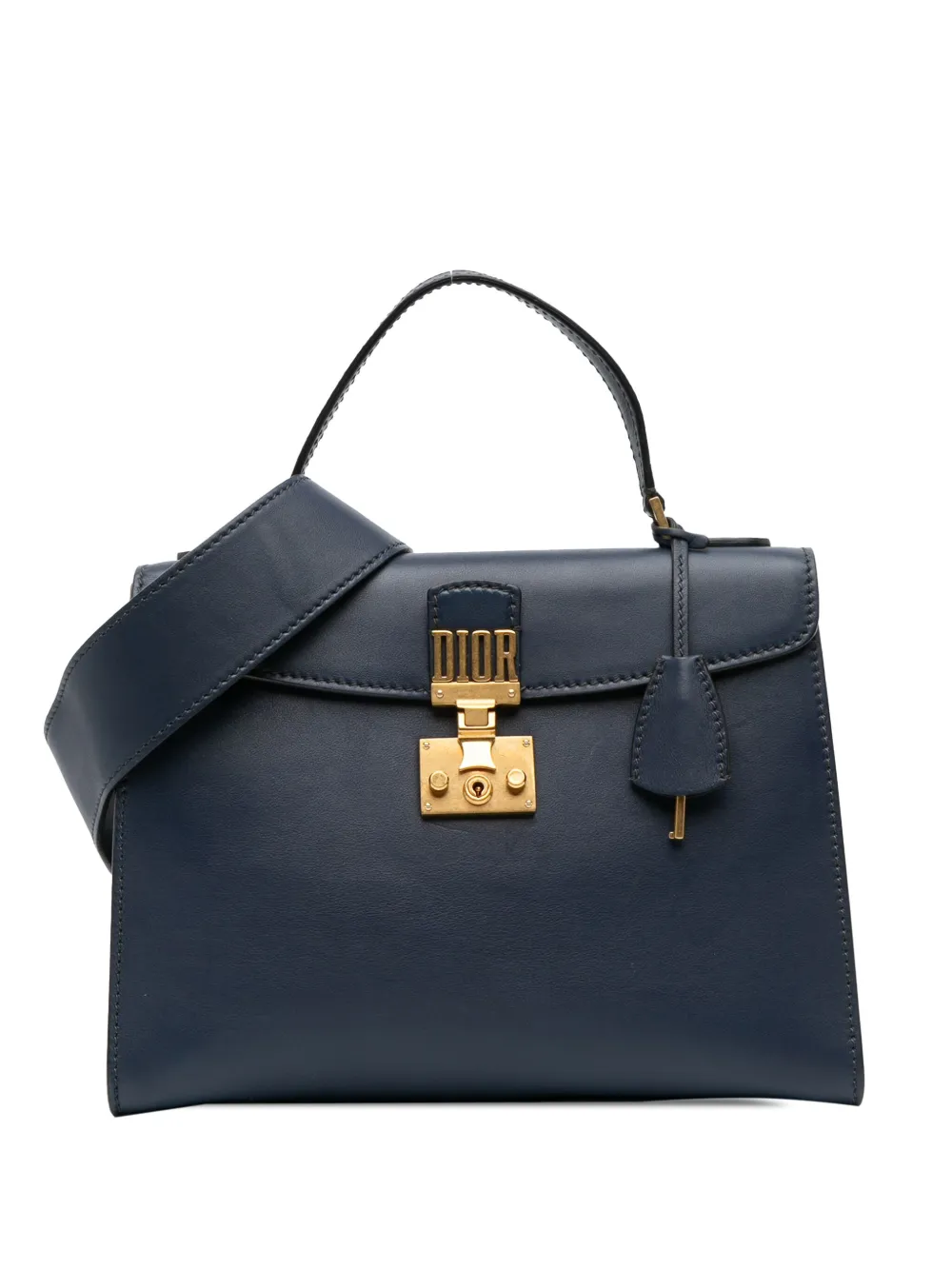 Christian Dior Pre-Owned 2017 Leather DiorAddict Top Handle Bag satchel | Blue | Image 1