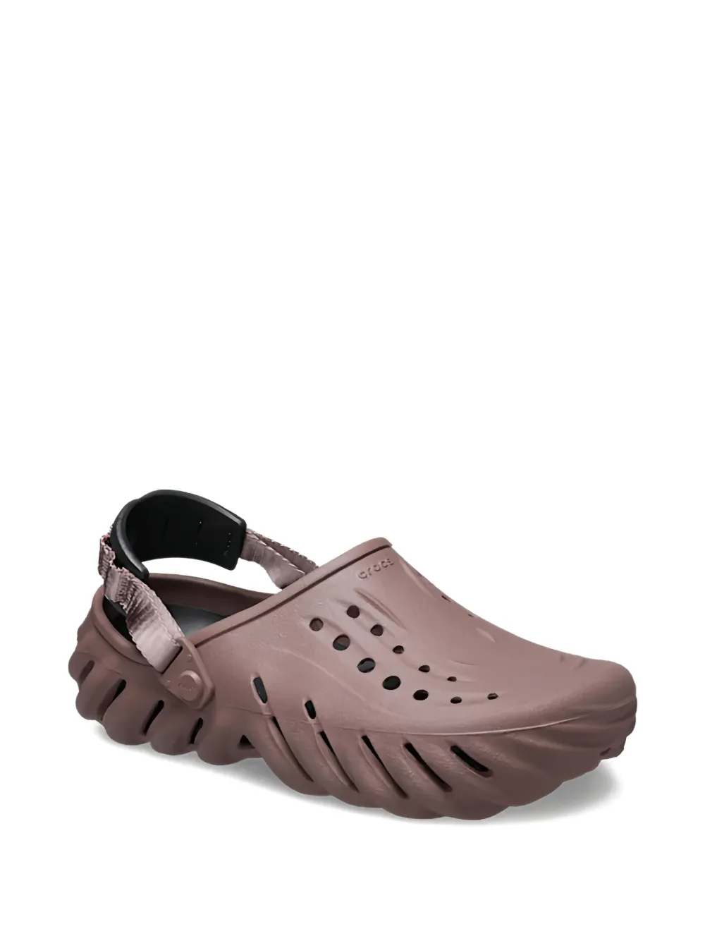 Crocs Echo perforated-detail clog sandals Red