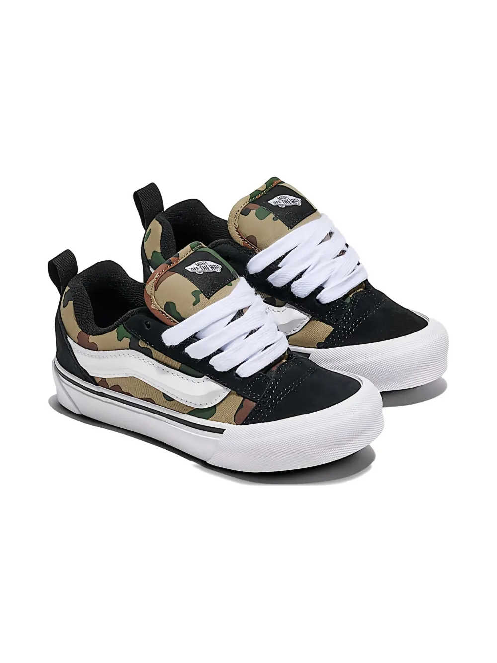 Vans Boys Knu Skool Camo In Black