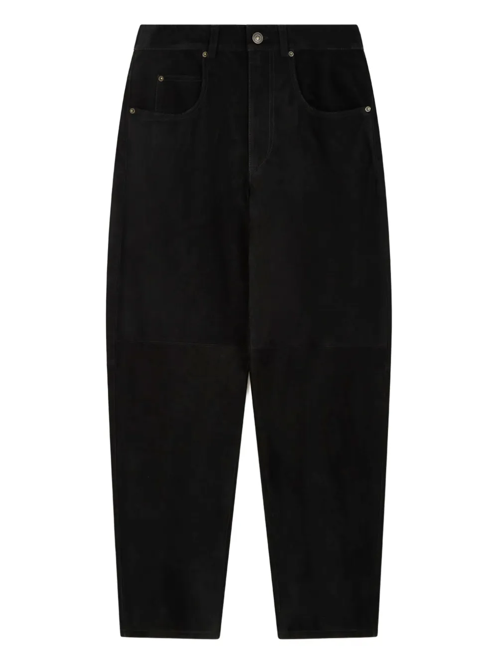 Isabel Marant Suede Trousers In Black
