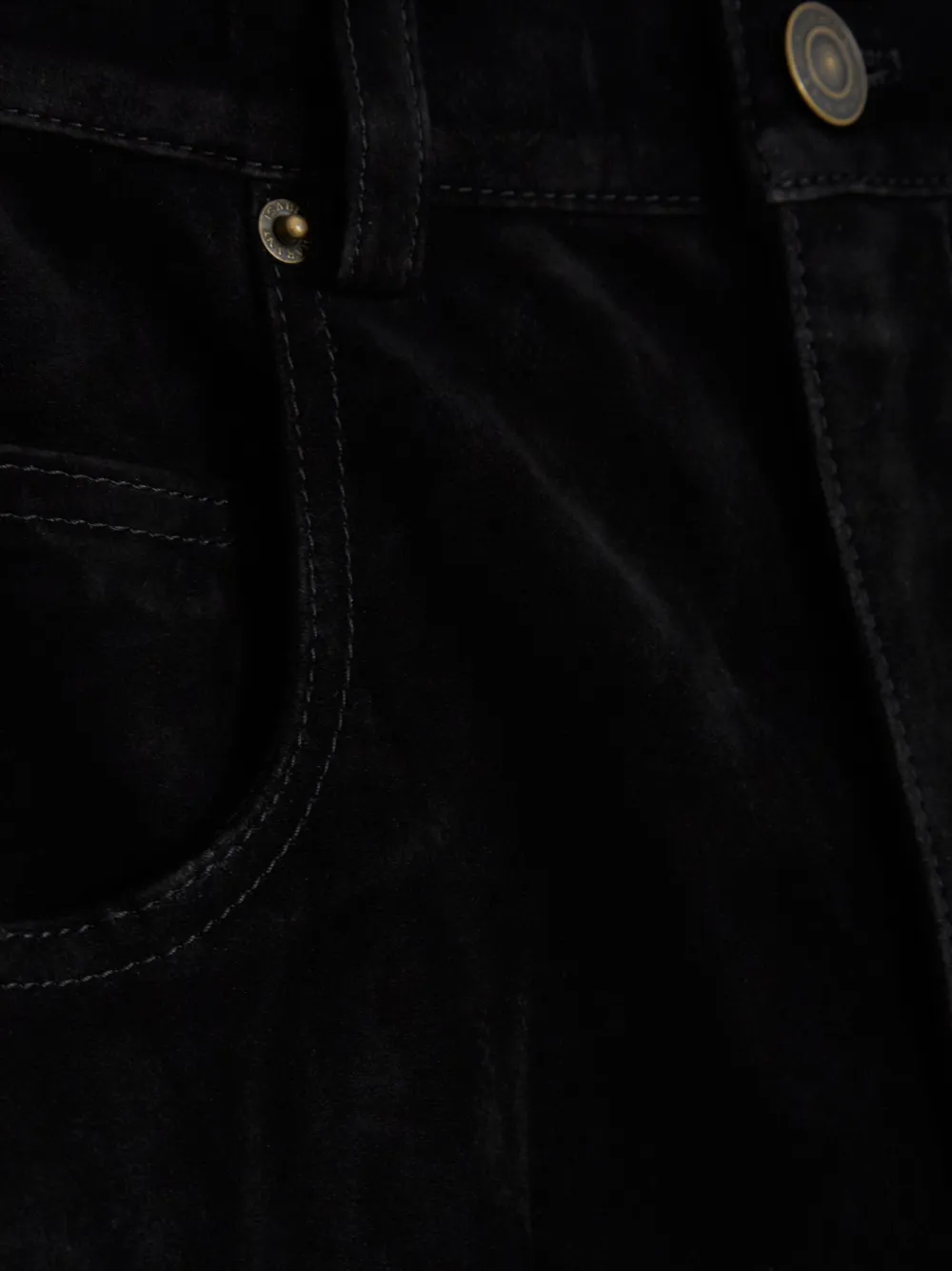 Isabel Marant Suede Trousers In Black