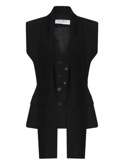 Gloria Coelho chaleco con botones