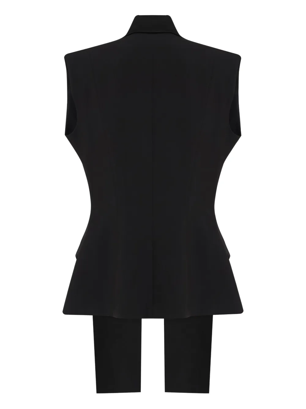 Gloria Coelho Sleeveless Buttoned Waistcoat In Black