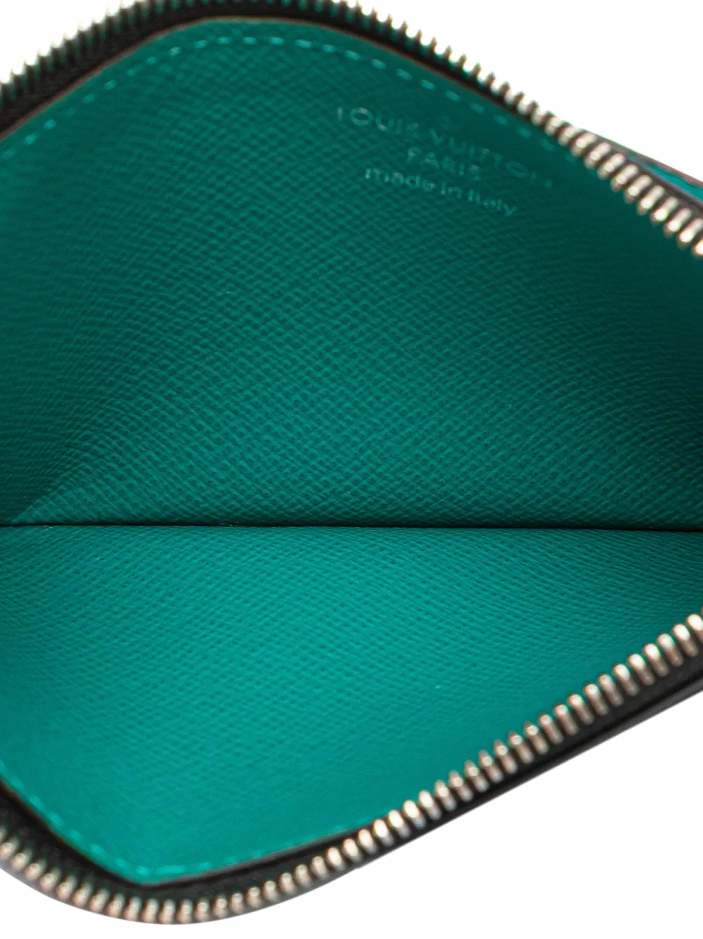 Pre-owned Louis Vuitton 2020 Taigarama Coin Card Holder In Blue