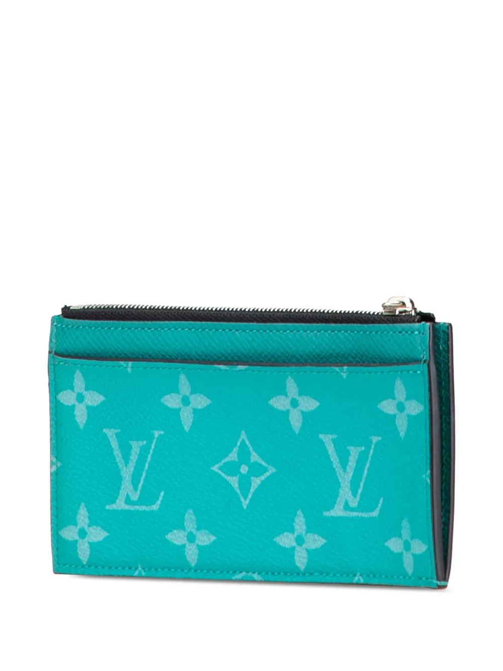 Pre-owned Louis Vuitton 2020 Taigarama Coin Card Holder In Blue