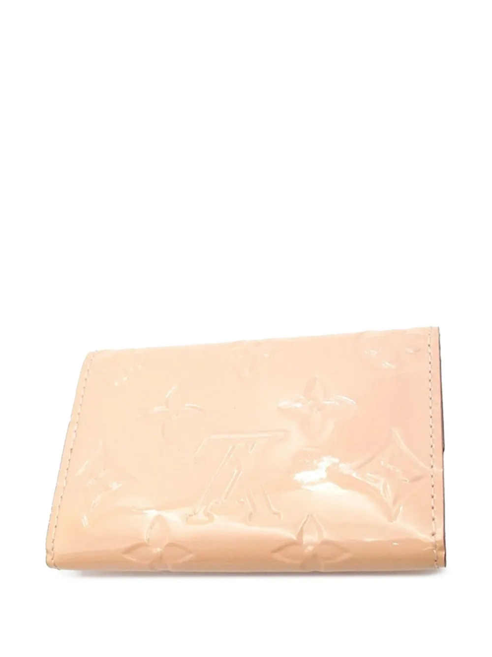 Pre-owned Louis Vuitton 2017 Monogram Vernis Multicles 6 Key Holder In Pink
