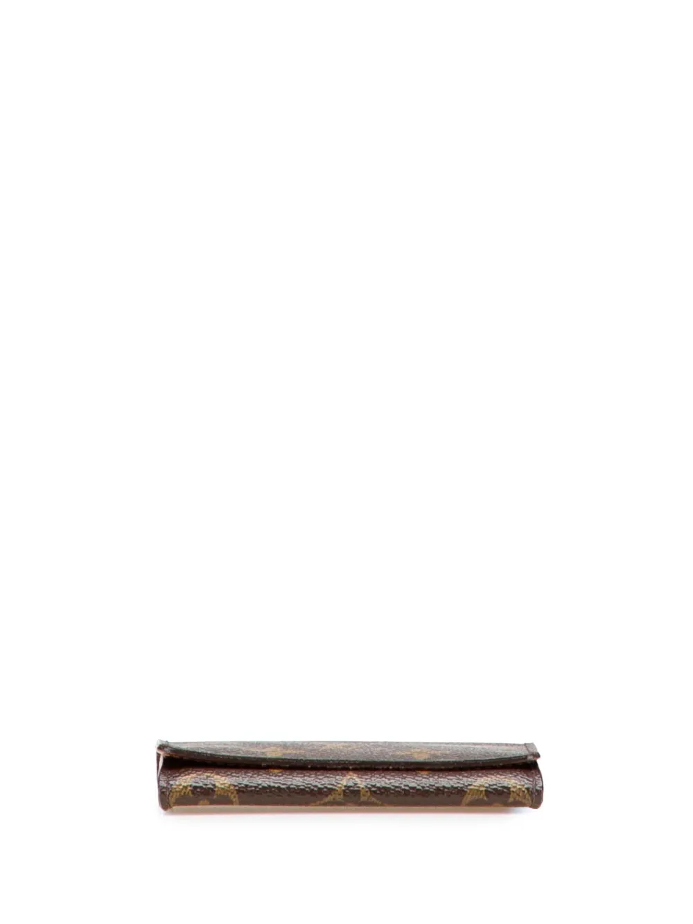 Pre-owned Louis Vuitton 2005 Monogram Envelope Business Card Holder In Brown