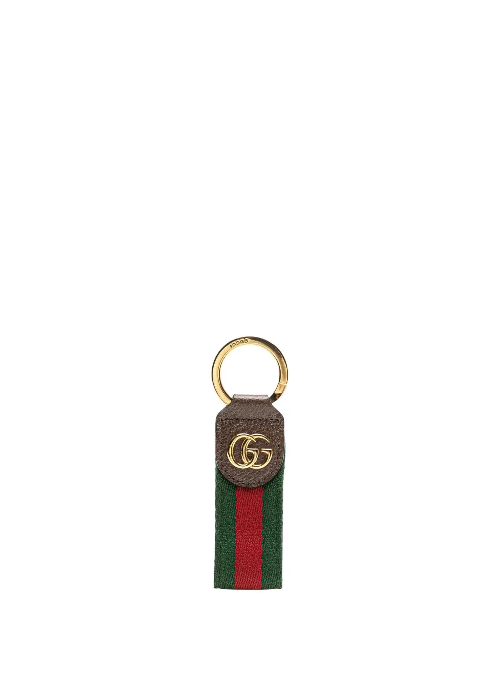 Gucci Pre-Owned 2000-2015 Canvas Web Ophidia Ring key chain - グリーン Gucci Pre-Owned 2000-2015 Canvas Web Ophidia Ring key chain - グリーン