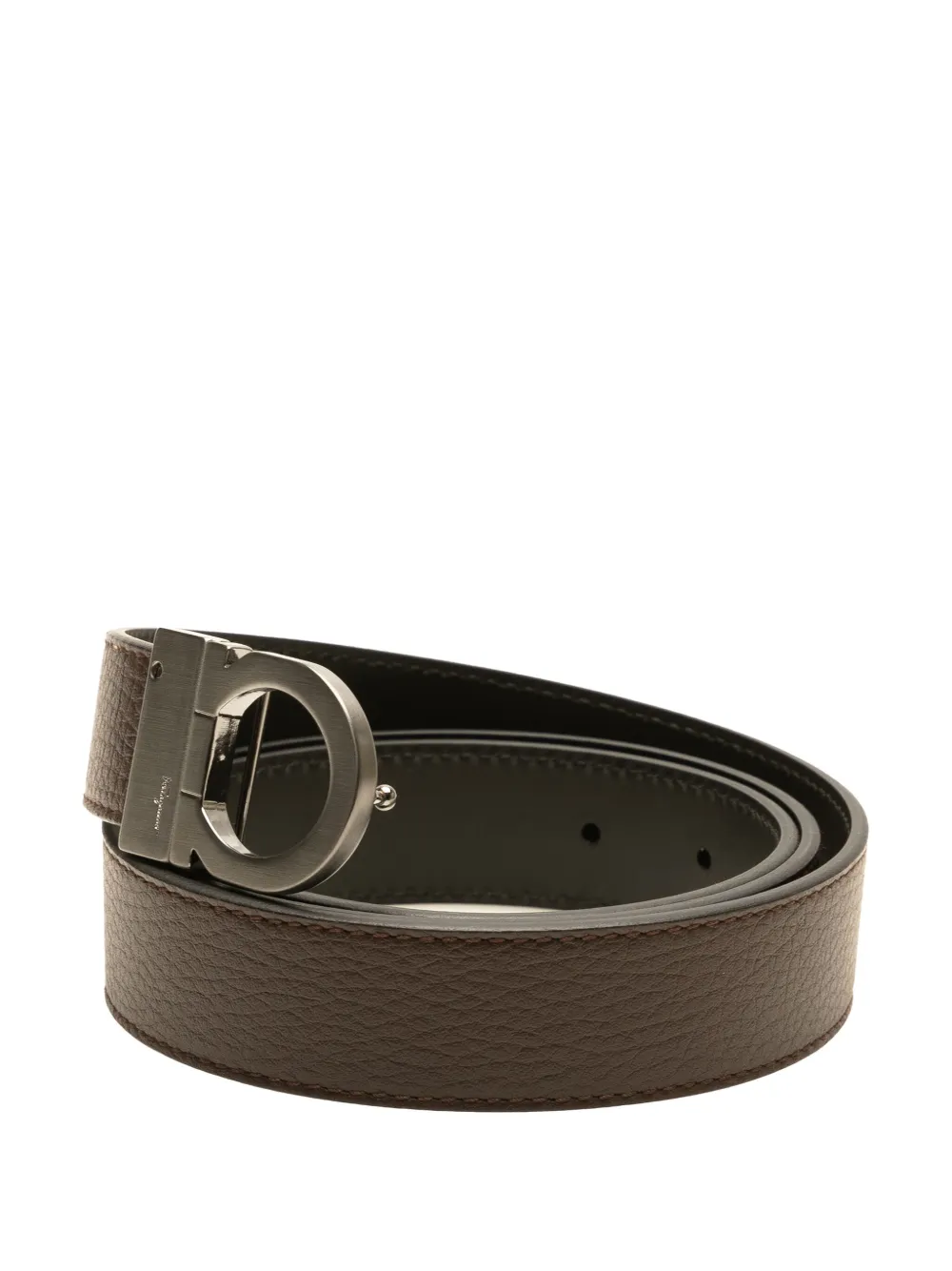 Ferragamo Pre-Owned 2010-2025 Leather Gancini Reversible belt | Women | Image 2