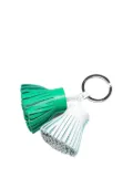 Hermès Pre-Owned 2000-2025 Lambskin Carmen Uno Dos Ring key chain - Blue