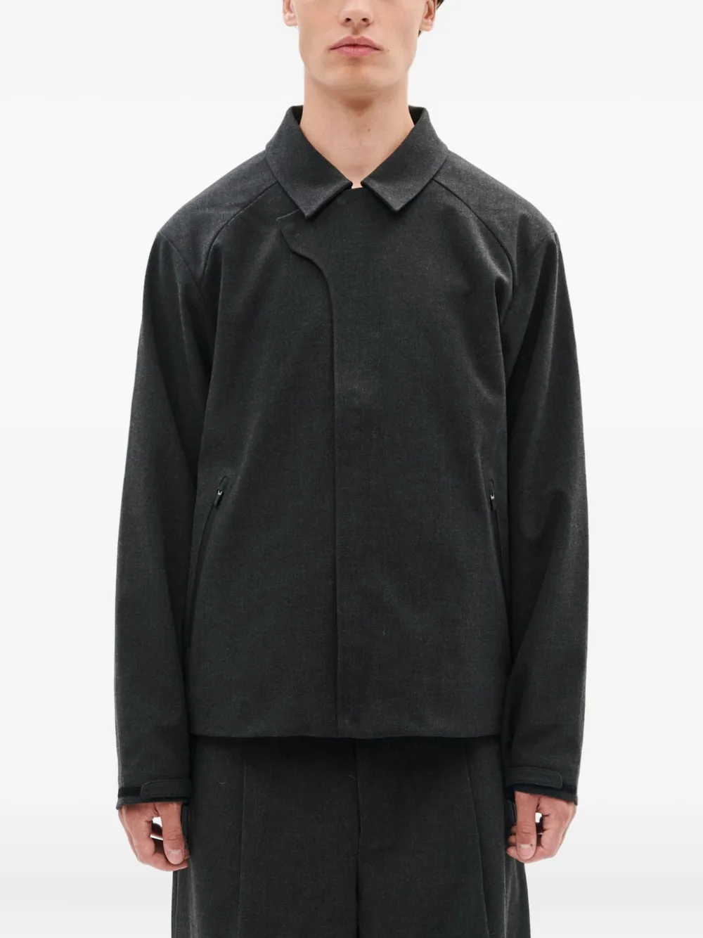 Hiking Patrol Jack met rits en kraag Grijs