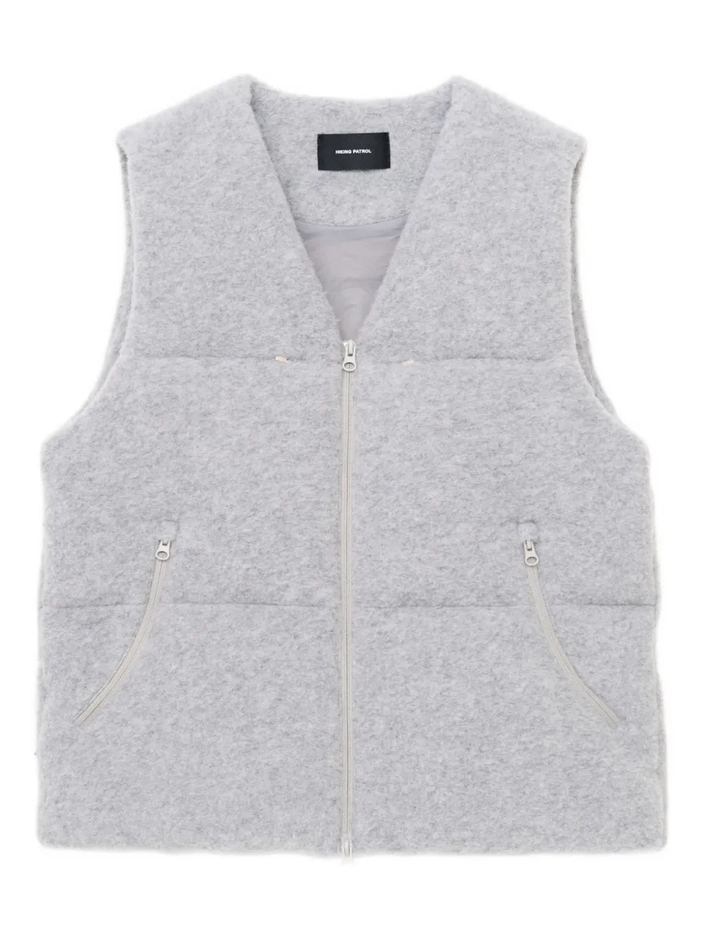 Hiking Patrol quilted zip-front gilet | Grey | Image 1