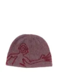 Hiking Patrol graphic-print beanie - Red