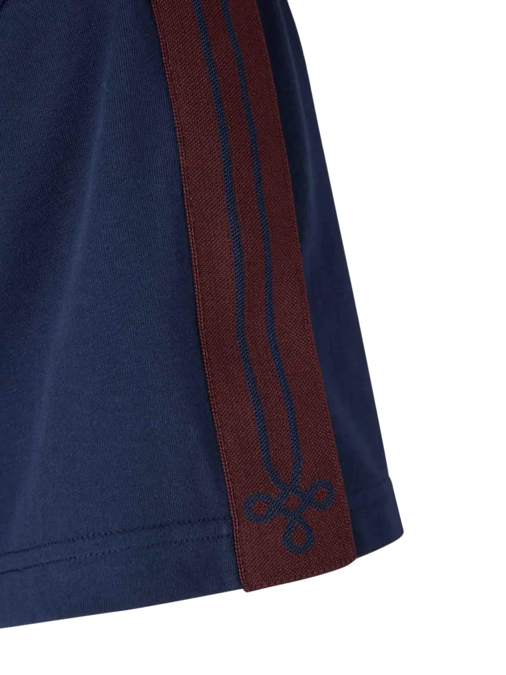 Alexander Mcqueen Ribbed-trim Graphic-print T-shirt In Blue