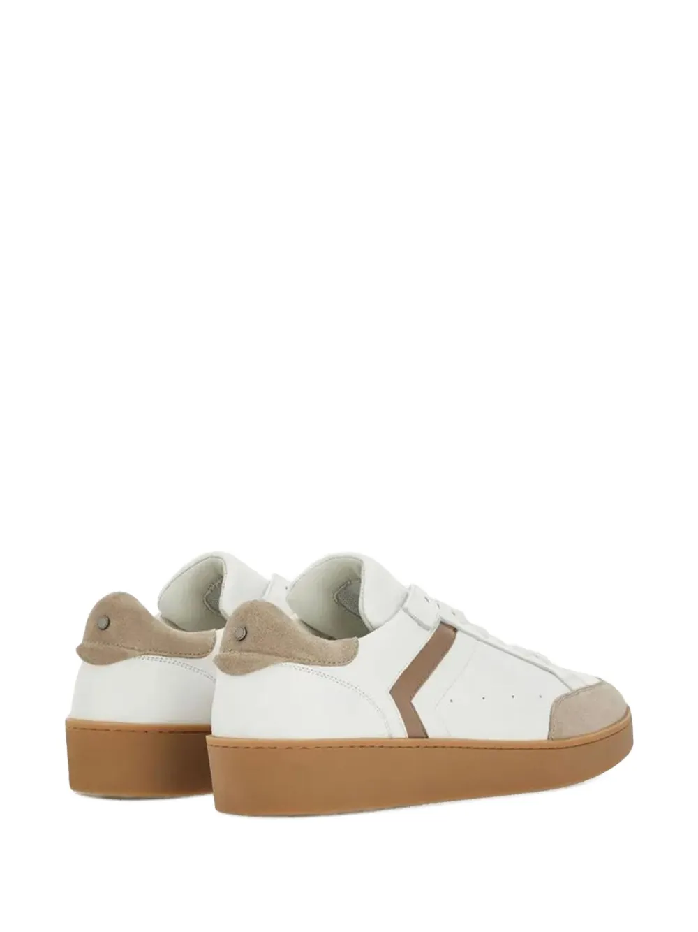 Canali Leren suède sneakers Beige