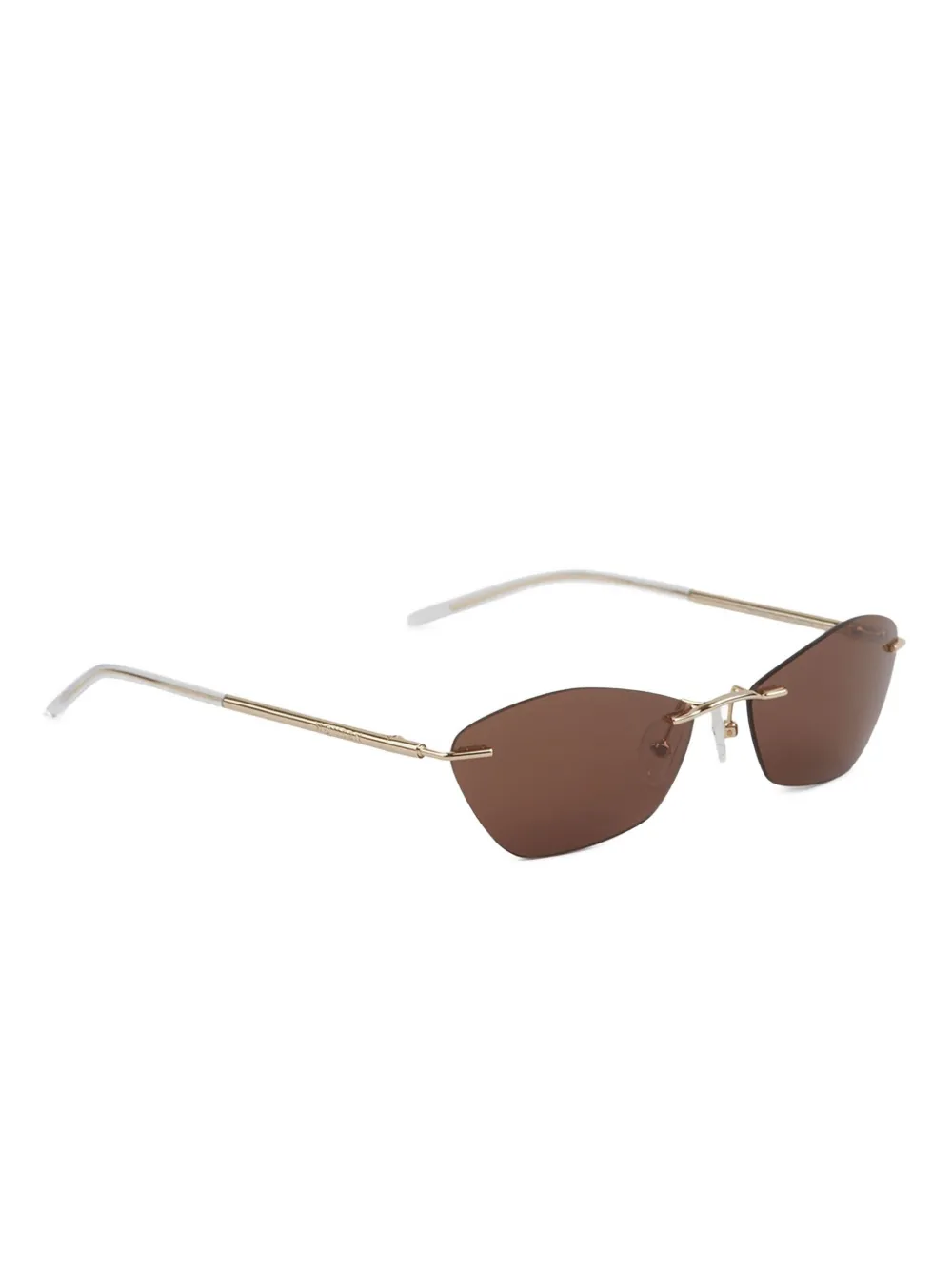 Alexander McQueen Eyewear Zonnebril met cat-eye montuur Bruin