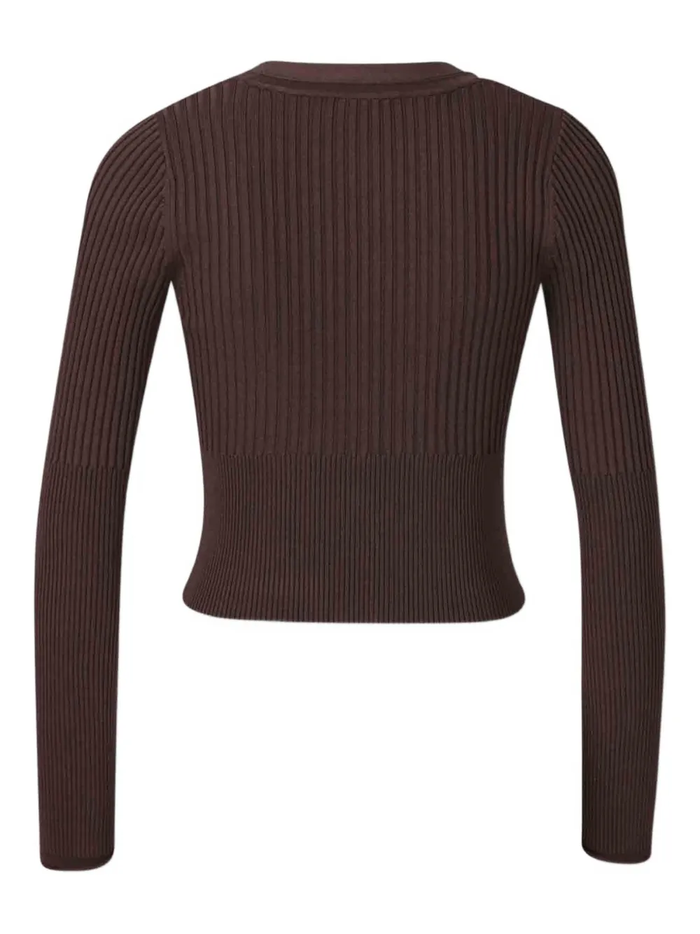 Simkhai Ribbed-knit Cardigan In Burgundy