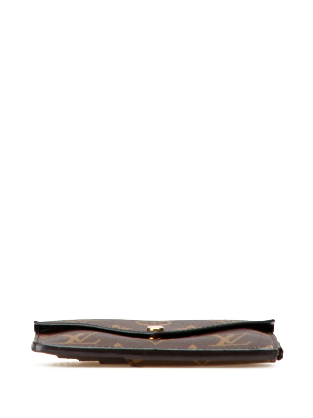 Pre-owned Louis Vuitton 2021-2025 Monogram Recto Verso Card Holder In Brown