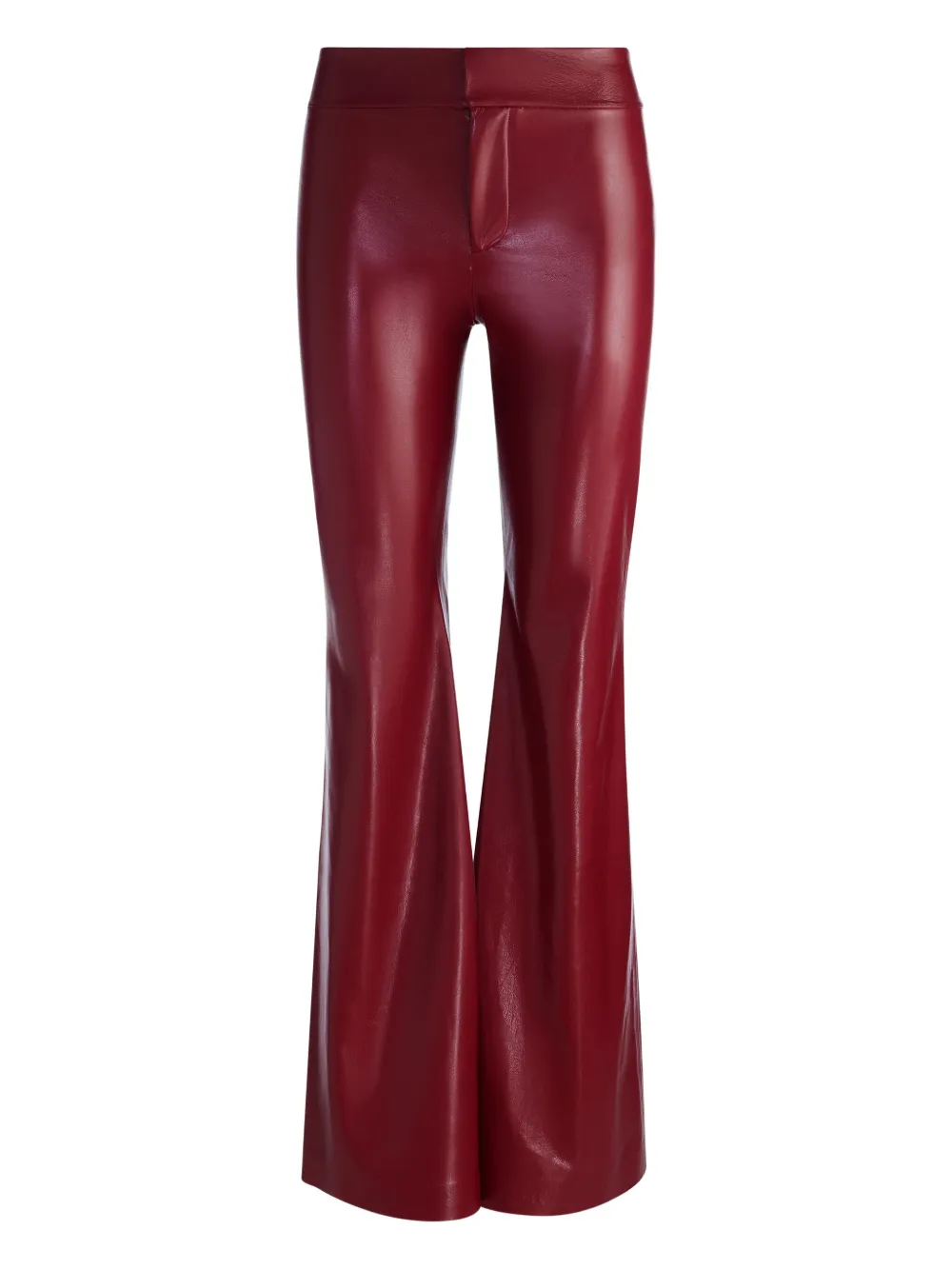 Alice And Olivia Andrew Vegan Pant In Red