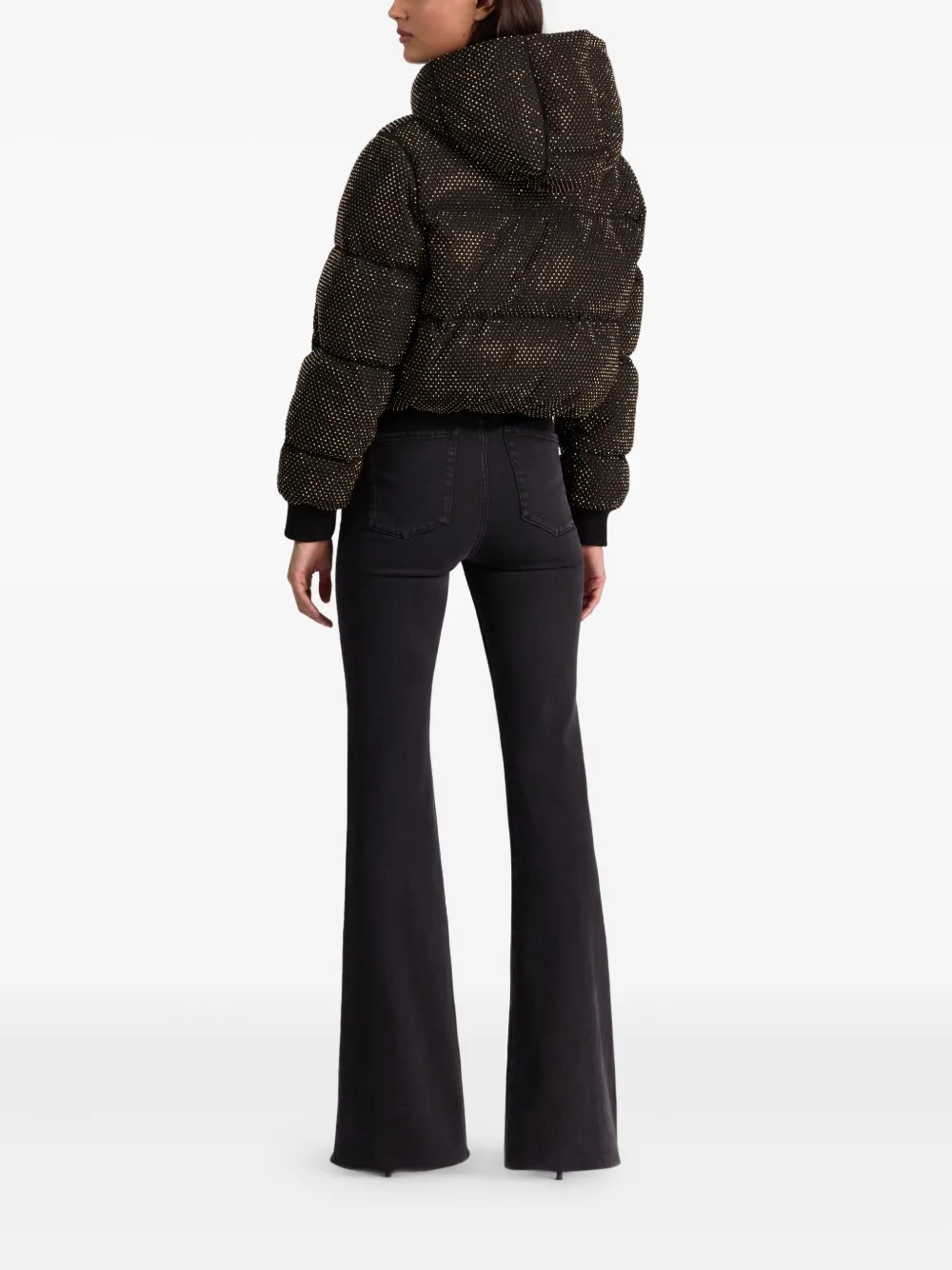 alice + olivia Robena verfraaide donsjas Zwart