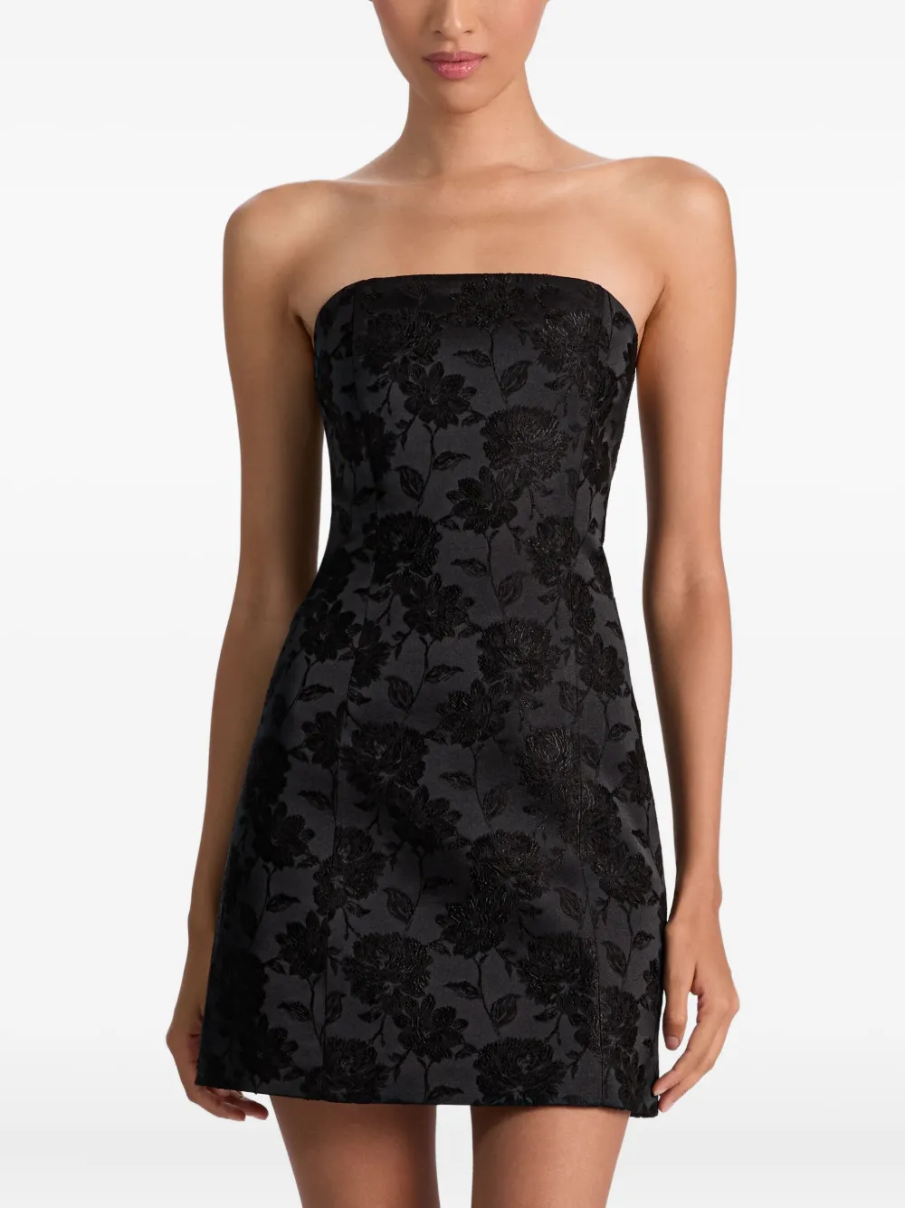 Alice And Olivia Velia Mini Dress In Black