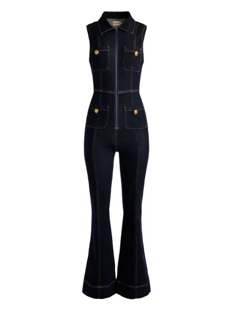 alice + olivia Rachel sleeveless button-detail jumpsuit