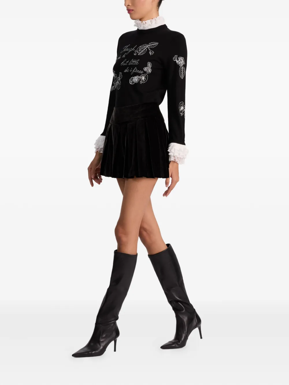 alice + olivia Carolann trui Zwart
