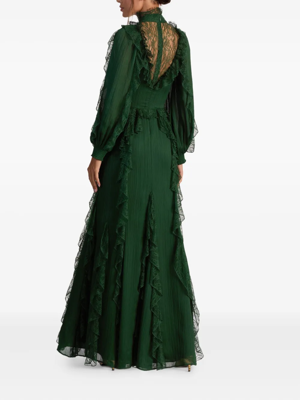 alice + olivia Elea maxi-jurk Groen