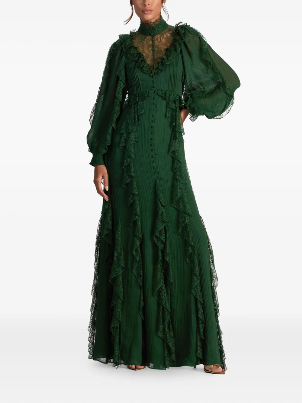 Alice + olivia Elea maxi dress - Groen
