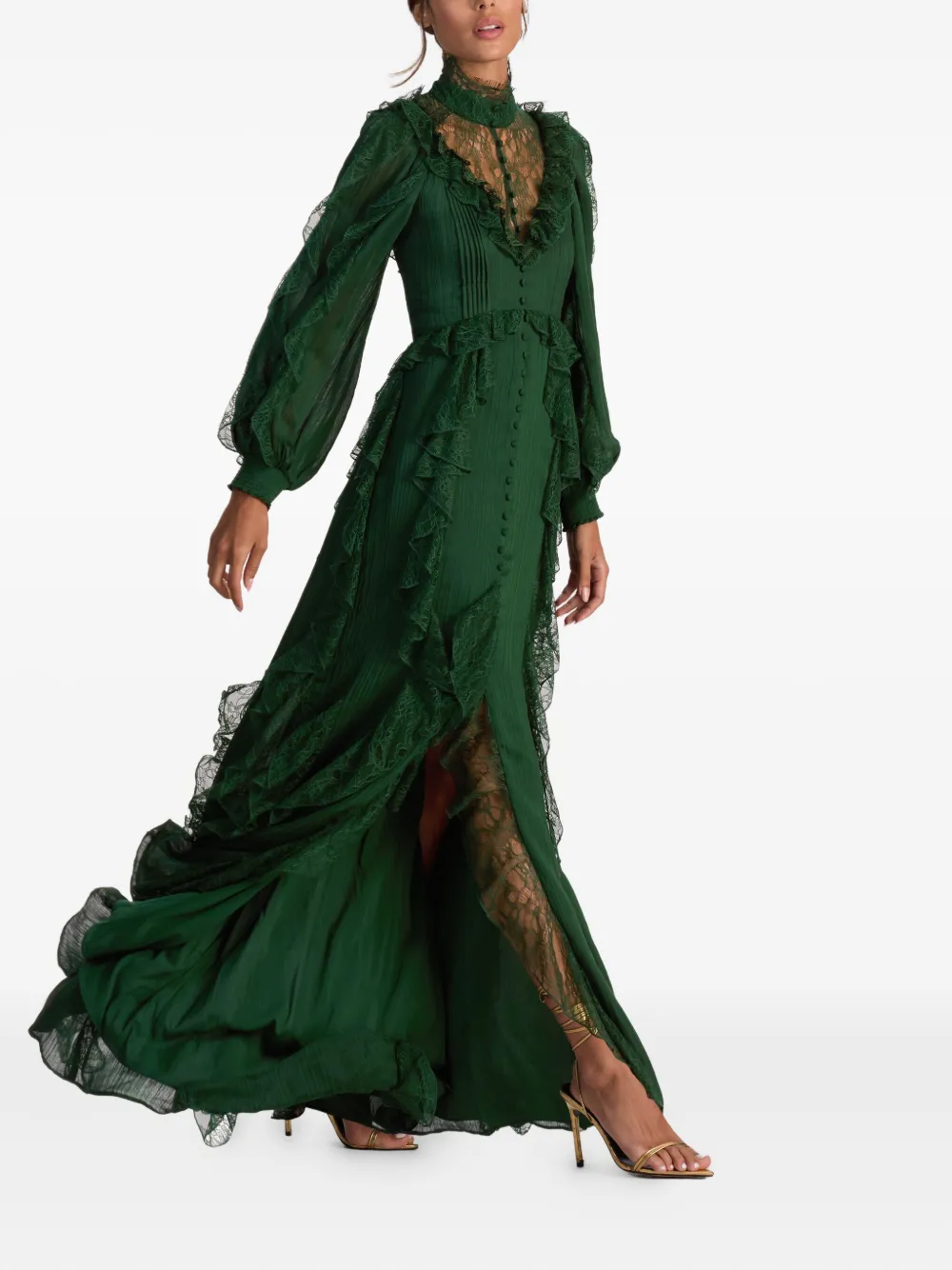  Alice + Olivia Elea Maxi Dress - Green 