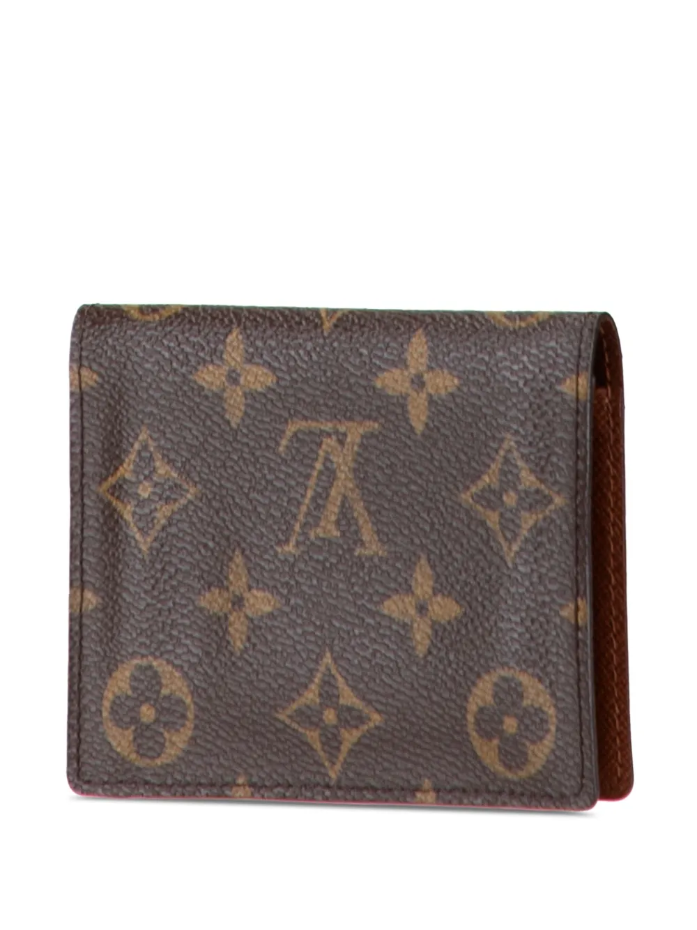 Pre-owned Louis Vuitton 2005 Monogram Card Holder In Brown
