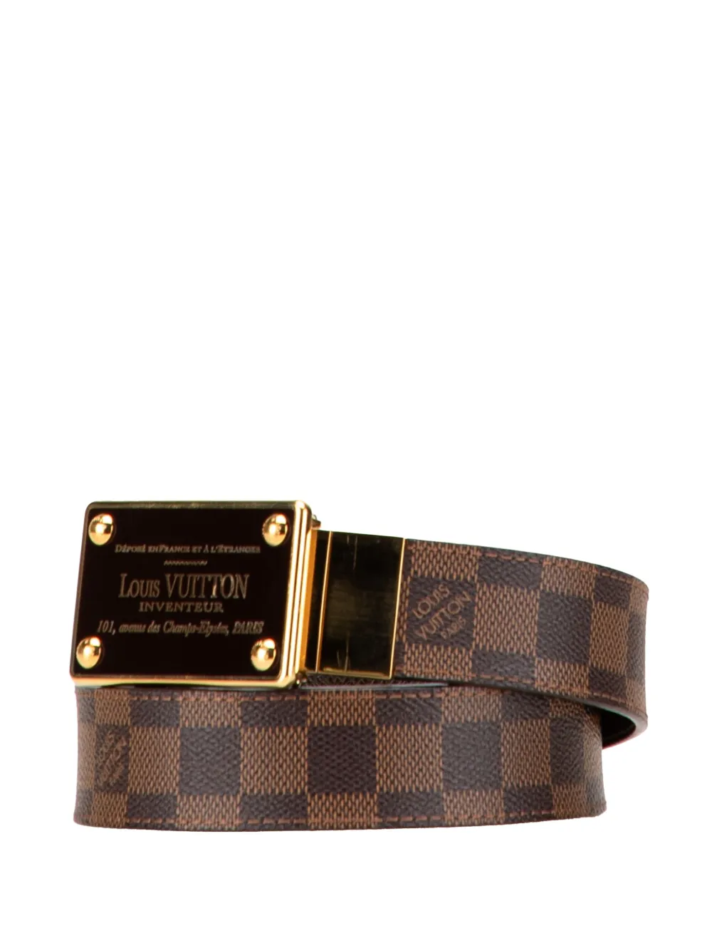Louis Vuitton Pre-Owned 2008 Damier Ebene Inventeur Reversible belt | Image 2