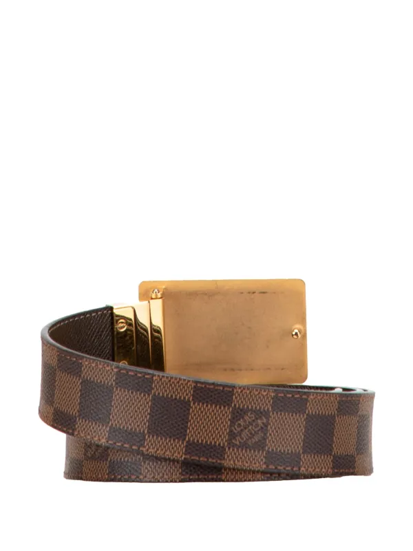 Accessories Lv Belt Uk Louis Vuitton Pre-Owned 2008 Damier Ebene