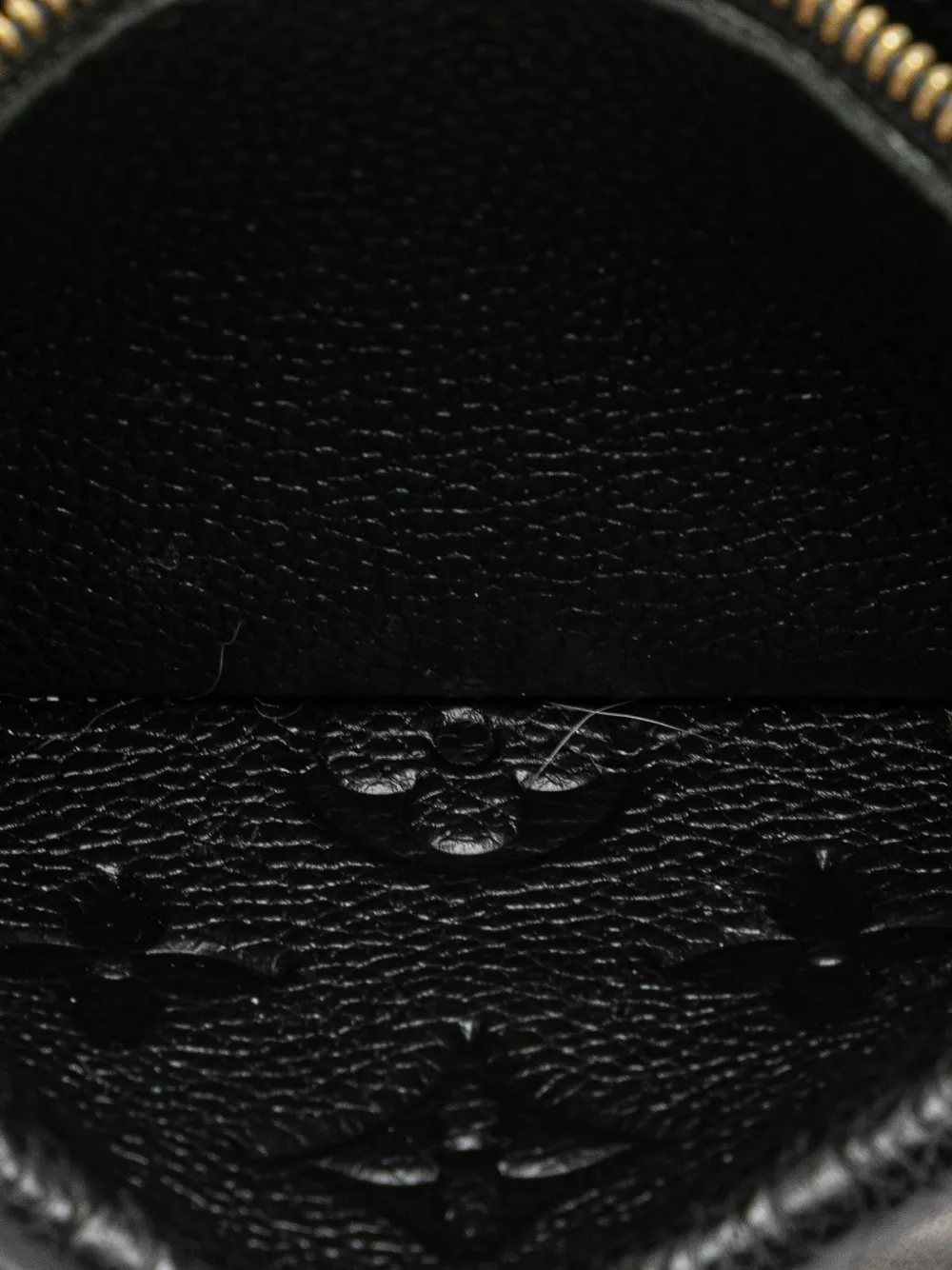 Pre-owned Louis Vuitton 2021-2024 Monogram Empreinte Recto Verso Card Holder In Black