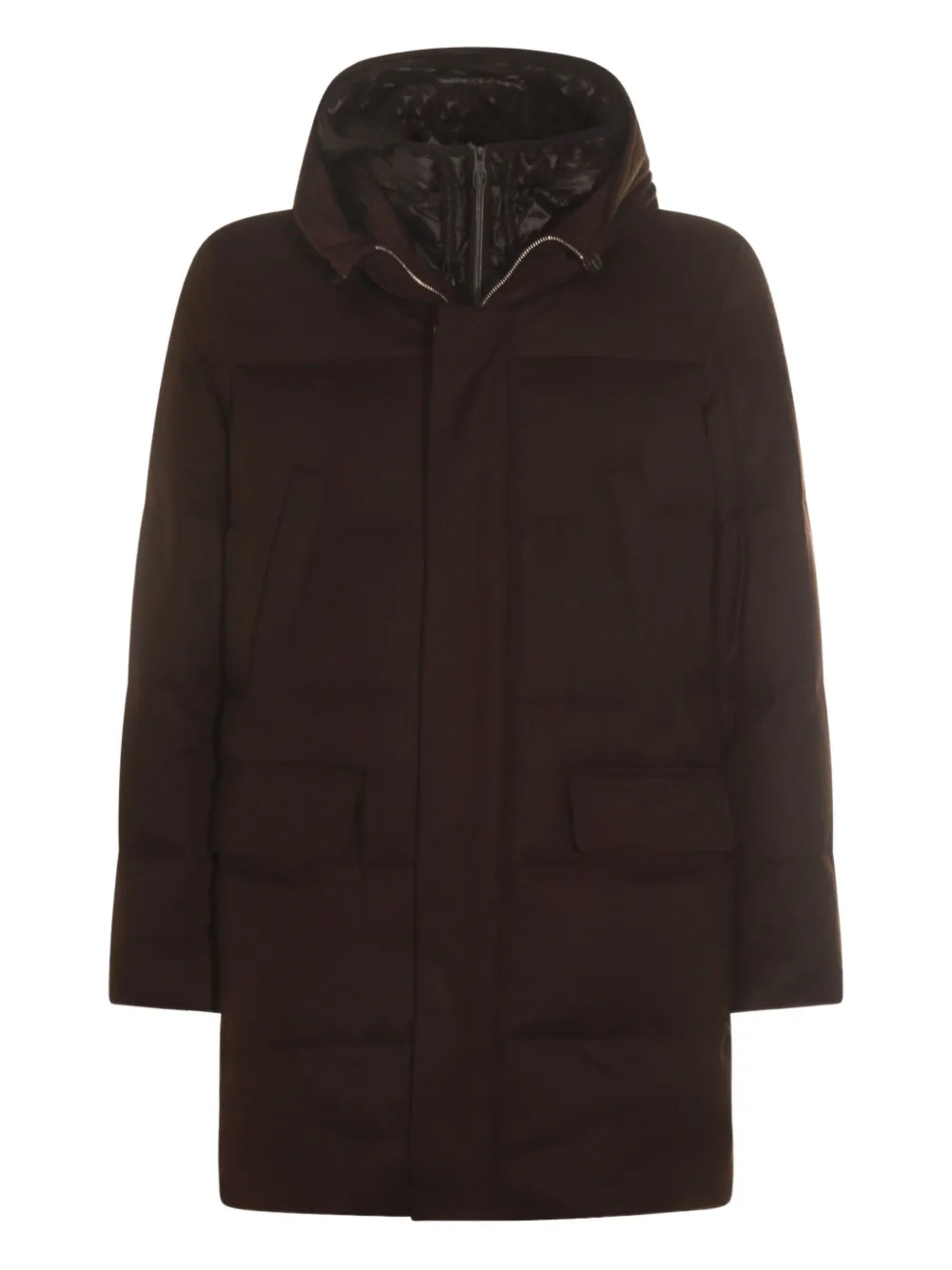 Montecore hooded quilted coat | Brown | Image 1