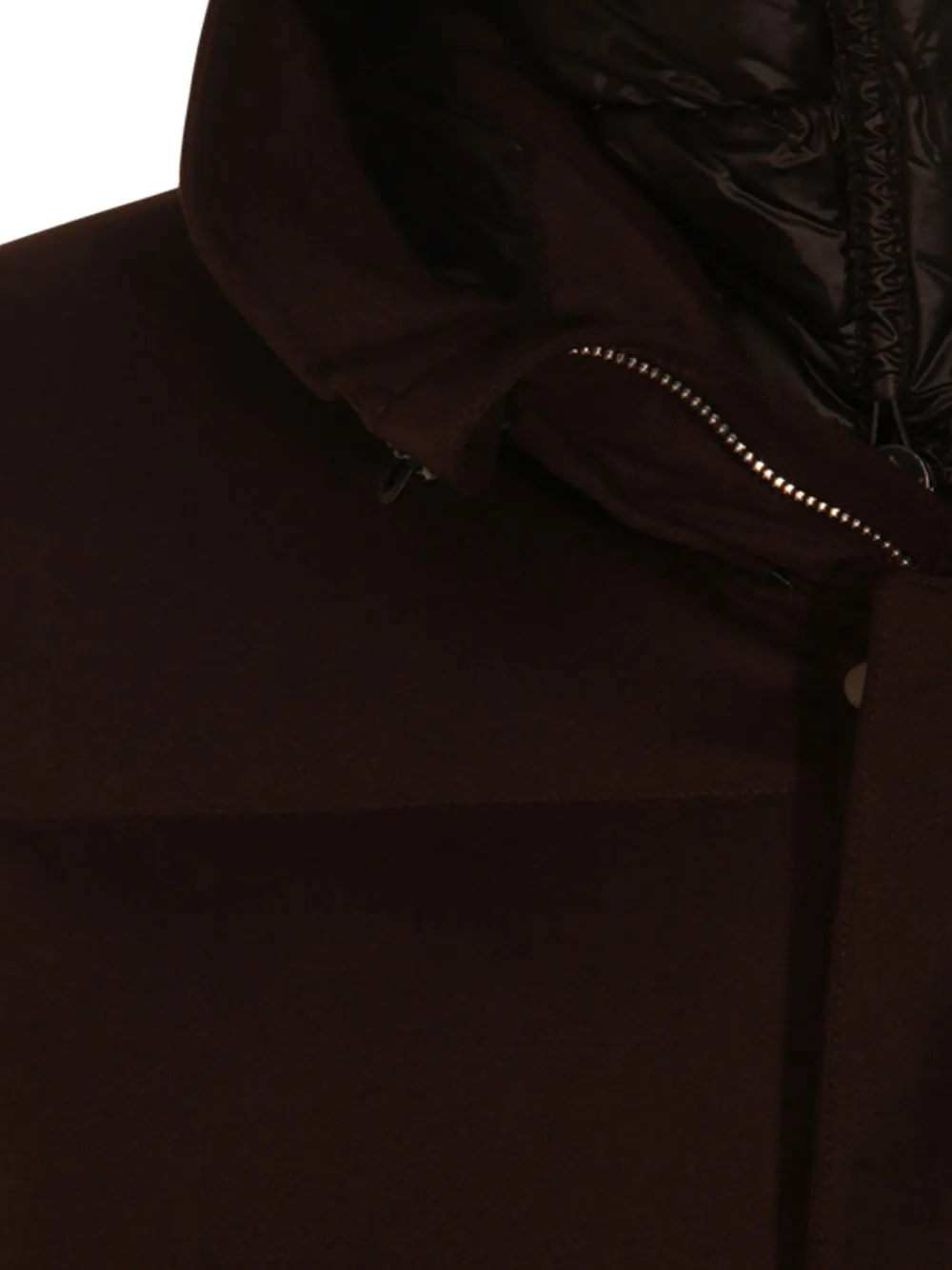 Montecore Hooded Quilted Coat In Brown