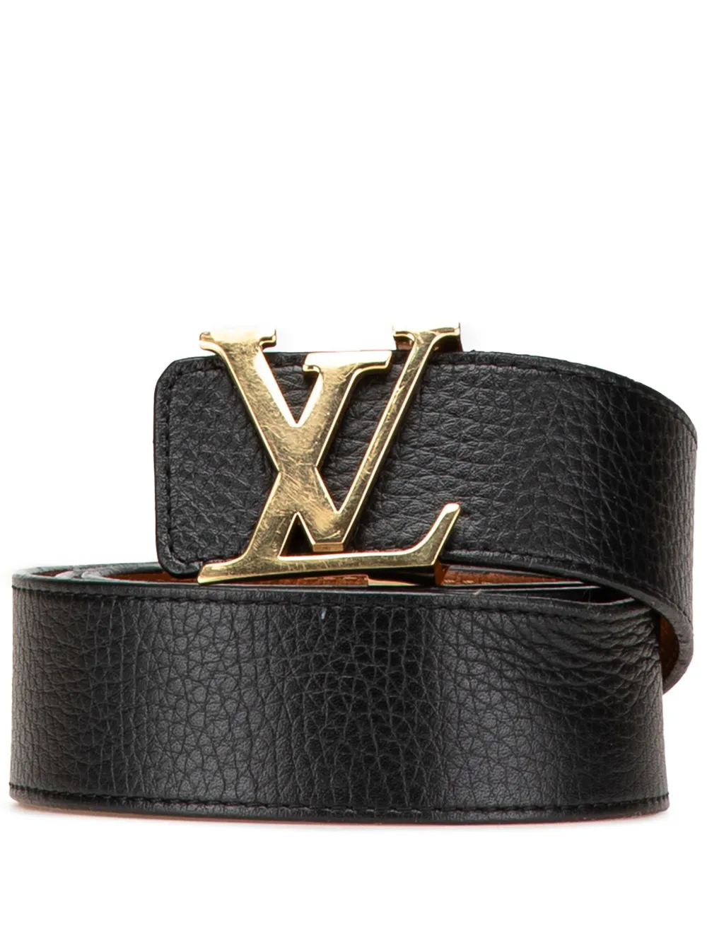 Louis Vuitton Pre-Owned 2014 Leather Initiales belt | Black | Image 1