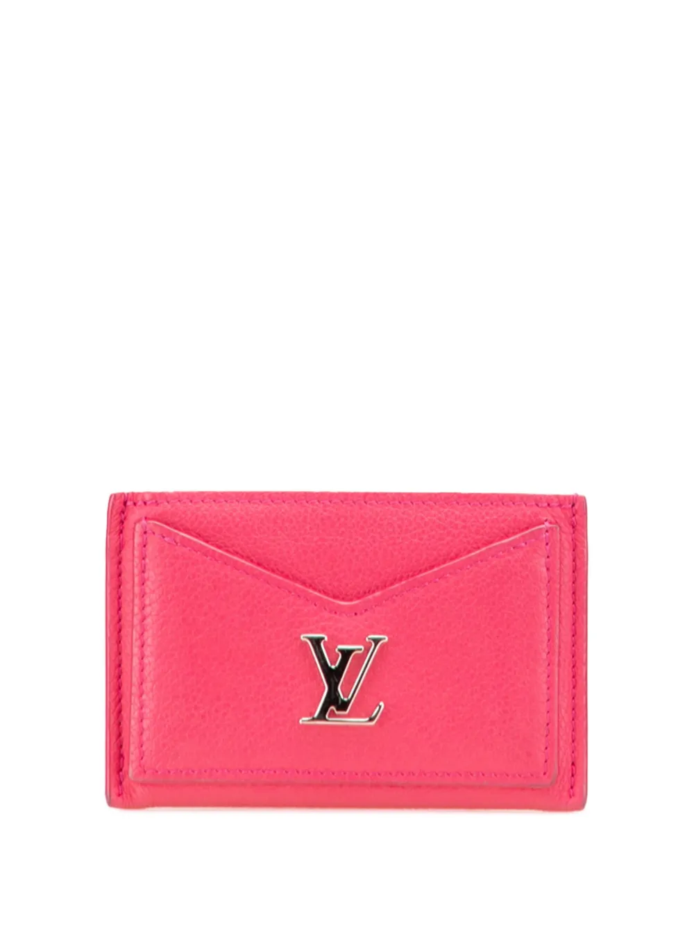 Pre-owned Louis Vuitton 2020 Lockme Card Holder In Pink
