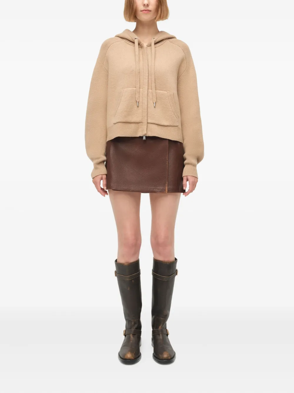 Simkhai Hoodie met rits - Bruin