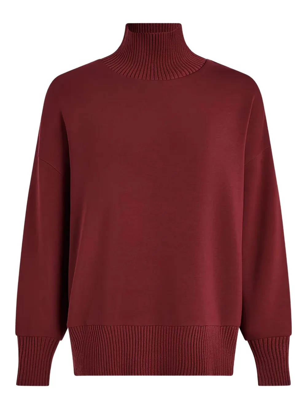 Varley Barker Turtleneck Sweatshirt In Burgundy
