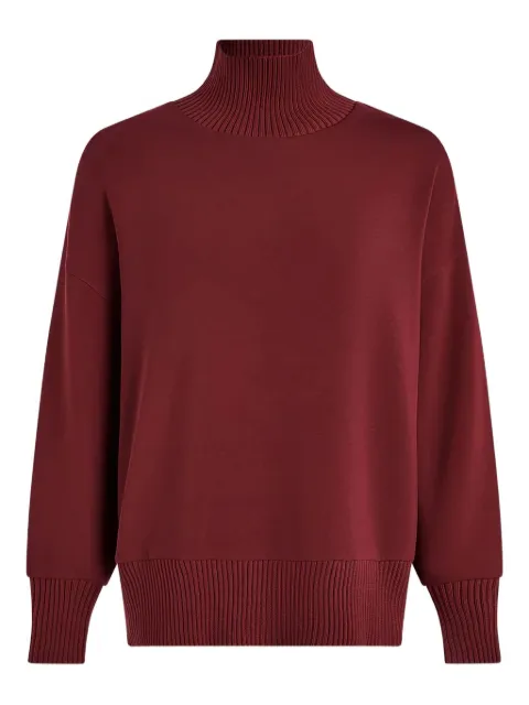 Varley high-neck ribbed-hem jumper