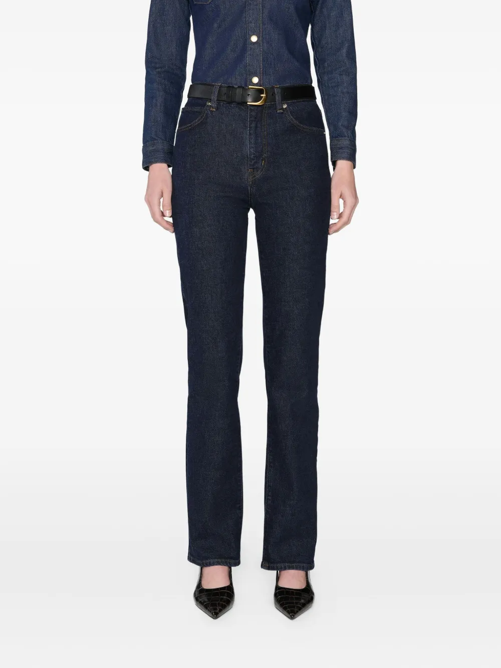 FRAME Ruler button-fastening jeans - Blauw