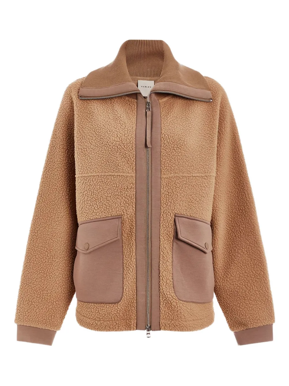 Varley patch-pocket fleece top | Neutrals | Image 1