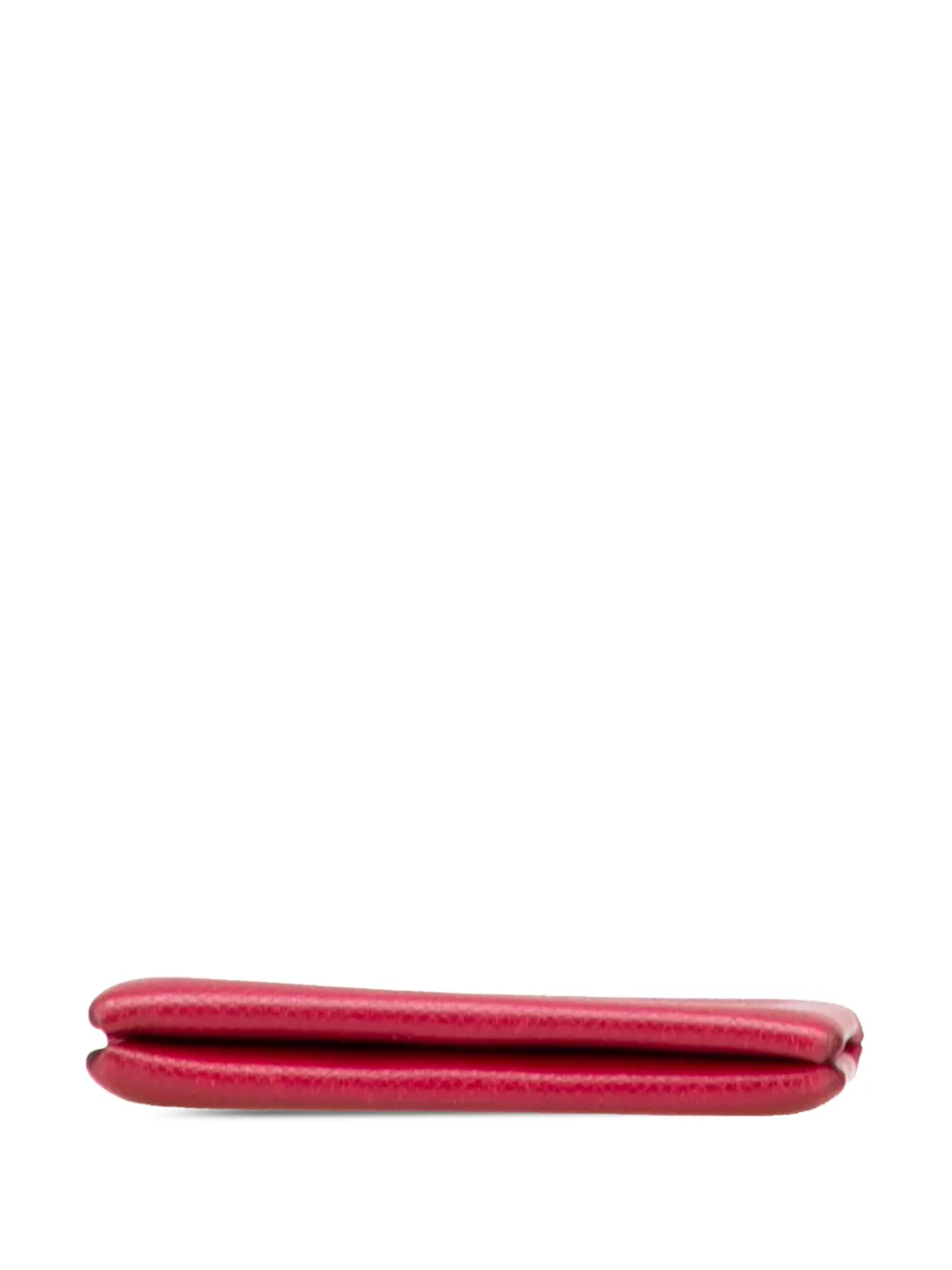 Pre-owned Hermes 2012 Epsom Calvi Card Holder In Pink