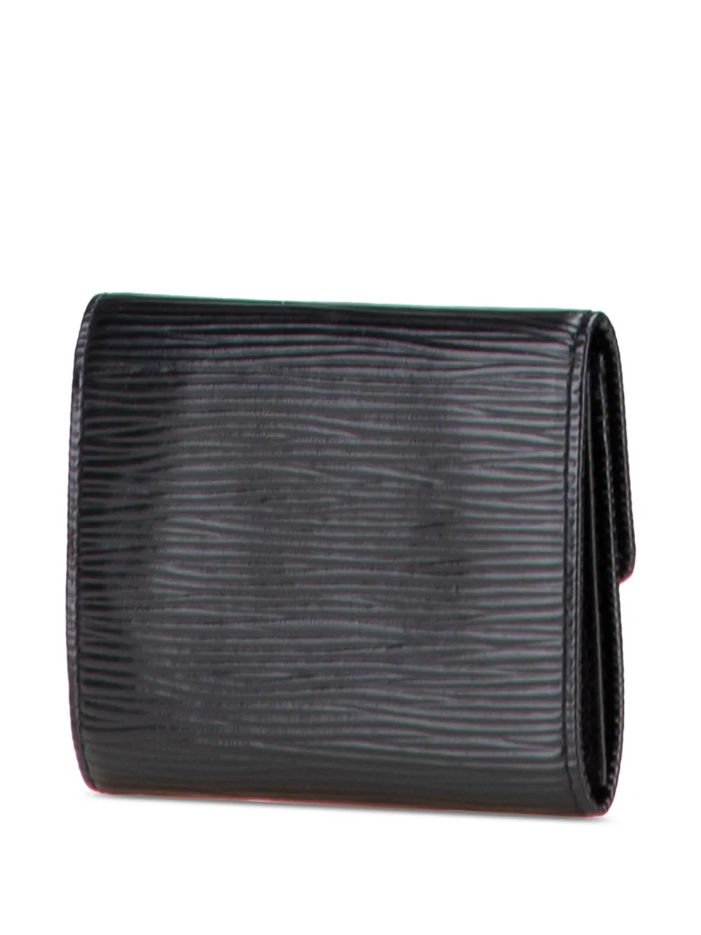 Pre-owned Louis Vuitton 2001 Epi Card Holder In Black