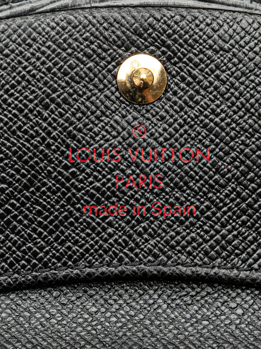 Pre-owned Louis Vuitton 2001 Epi Card Holder In Black