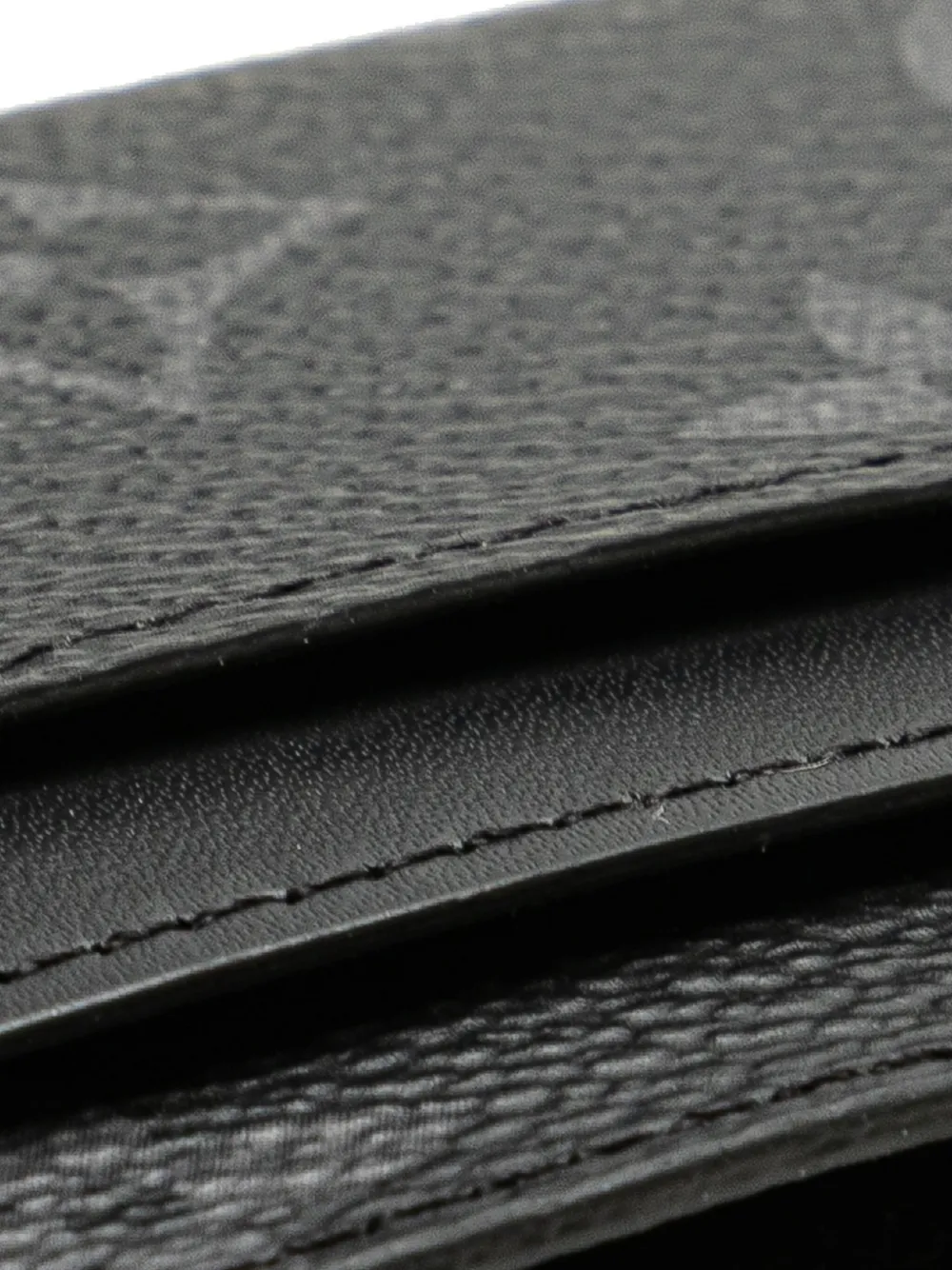 Pre-owned Louis Vuitton 2021-2025 Monogram Eclipse Double Card Holder In Black